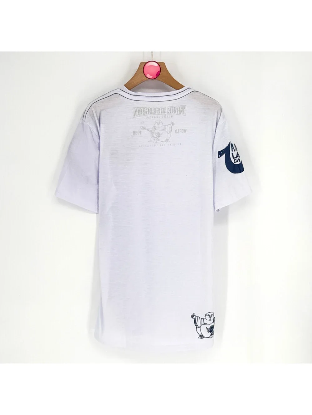 True Religion Crew Neck T-Shirt  White Made in USA Mens XL